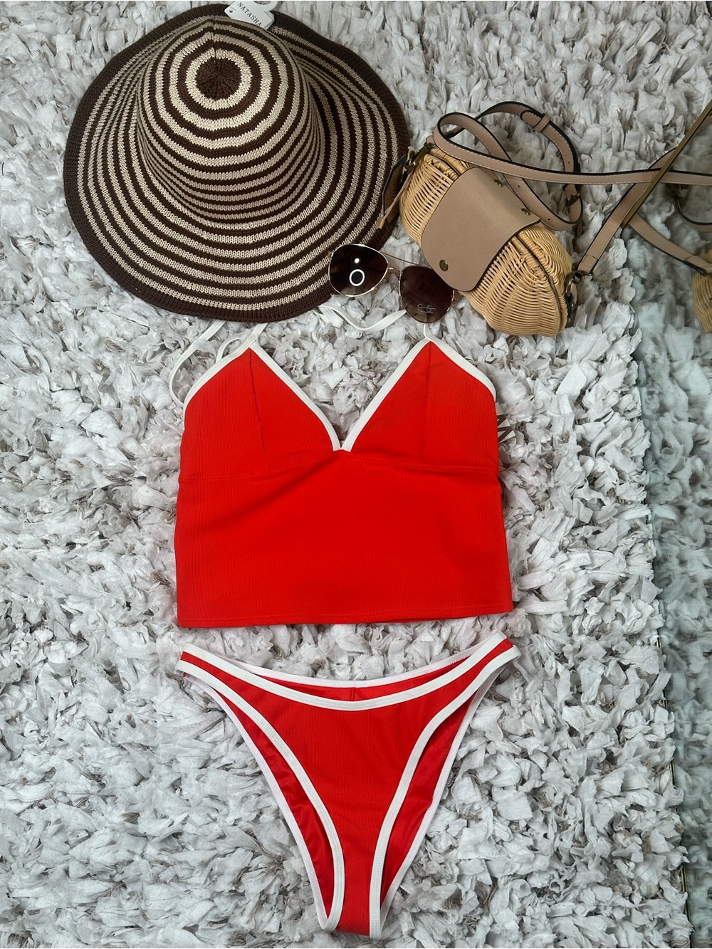WILO The Label Red 2-Piece Tankini Set XS